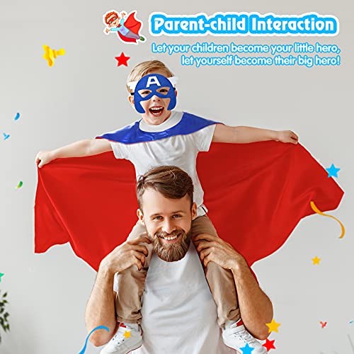 Roko Toys for 3-10 Year Old Boys, Superhero Capes for Kids 3-12 Year Old Boy Gifts Boys Cartoon Dress up Costumes Party Supplies Toys for Ages 2-4 5-7 (6 Pcs with Gift Box) - Image 5
