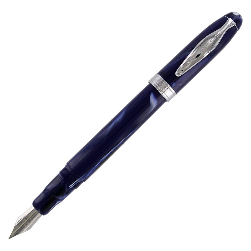 Noodler's Luxury Brands Noodler's Ahab Flex Nib Fountain Pen Lapis Medieval, Blue and Black, Fine Nib (15027) - Image 2