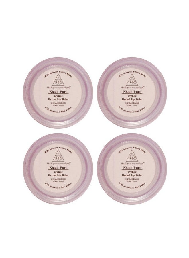 Best Khadi Khadi Pure Liche Herbal Lip Balm - 10g (Set of 4) | Natural Moisturizer for Soft & Supple Lips | Soothes, Heals & Protects from Dryness & Cracks | Enriched with Litchi Extract - Image 1