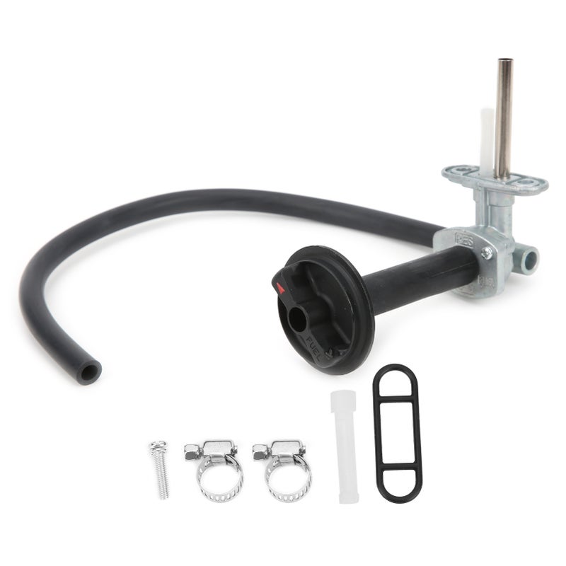 Fuel Valve Petcock with Lever Screw 51023‑1254 Replacement for Kawasaki Prairie 400 KVF400D 1999 - Image 1