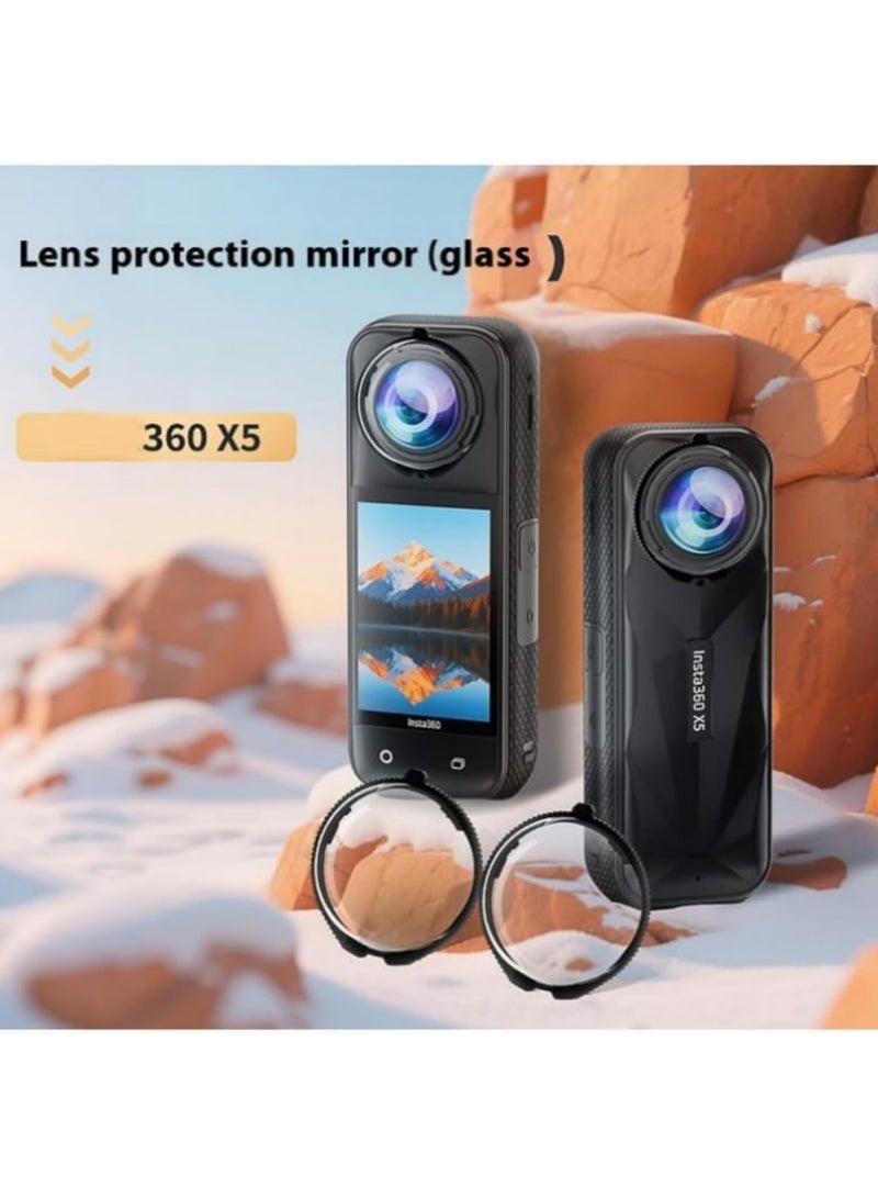 For Insta360 X5 Standard Lens Guards Upgraded Optical Performance Scratch Resistant High Transparency Glass Protectors Removable Anti Fog Lens Cover for Insta360 X5 Camera Accessories - Image 3