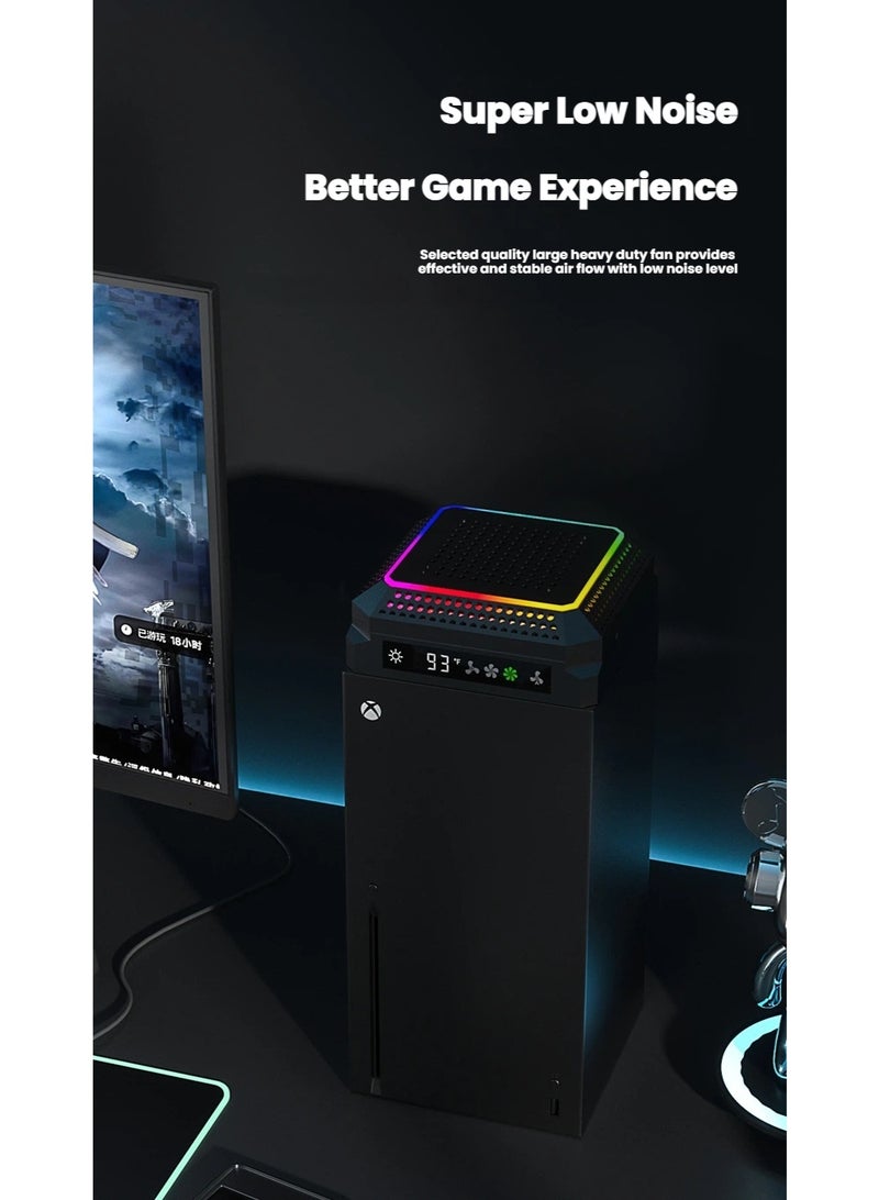 RGB Xbox Cooling Fan, RGB Cooling Fan for Xbox Series X, LED Light RGB Effect, Auto Fan Mode - Image 5