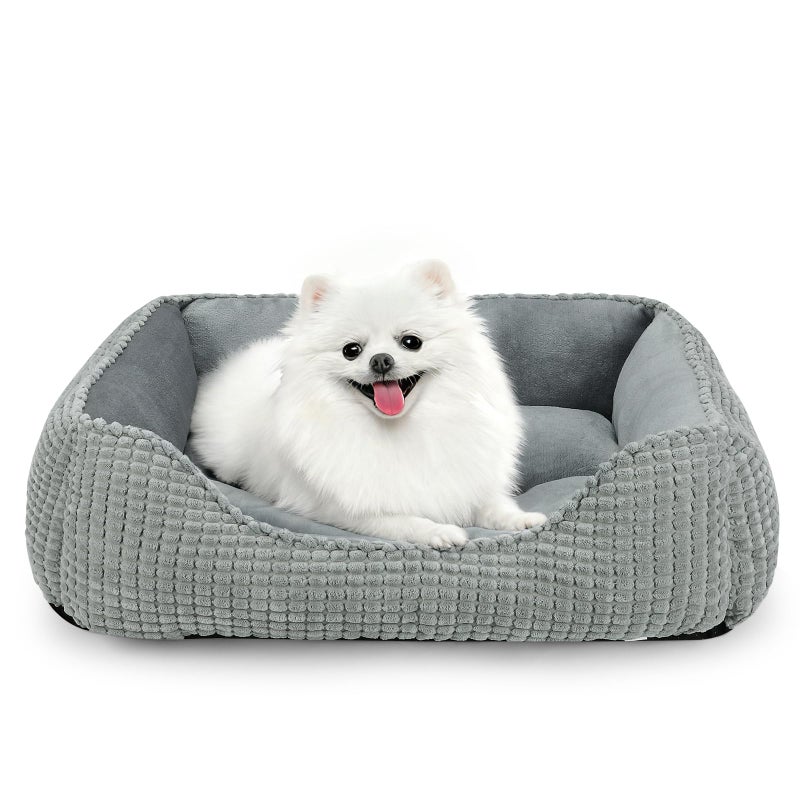MIXJOY Dog Beds for Medium Dogs Washable, Rectangle Pet Bed Medium Size Dog, Orthopedic Sleeping Pet Sofa Bed, Soft Calming Cat Beds for Indoor Cats, Anti-Slip Bottom with Multiple Size - Image 1