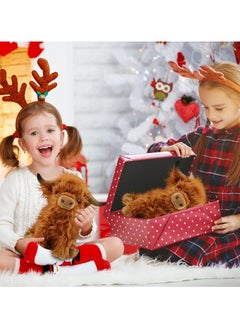 NajmStyle Soft Highland Cow Plush Toy - Hypoallergenic 10" Stuffed Animal with Safety Certification, Ramadan Gift for Kids & Home Decor  - Image 5