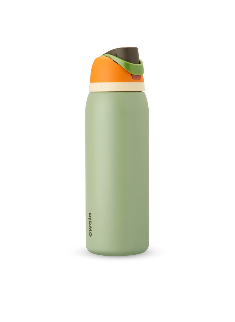 Owala Owala FreeSip Insulated Stainless Steel Water Bottle with Straw for Sports Travel and School BPAFree Sports Water Bottle 40 oz Camo Cool 