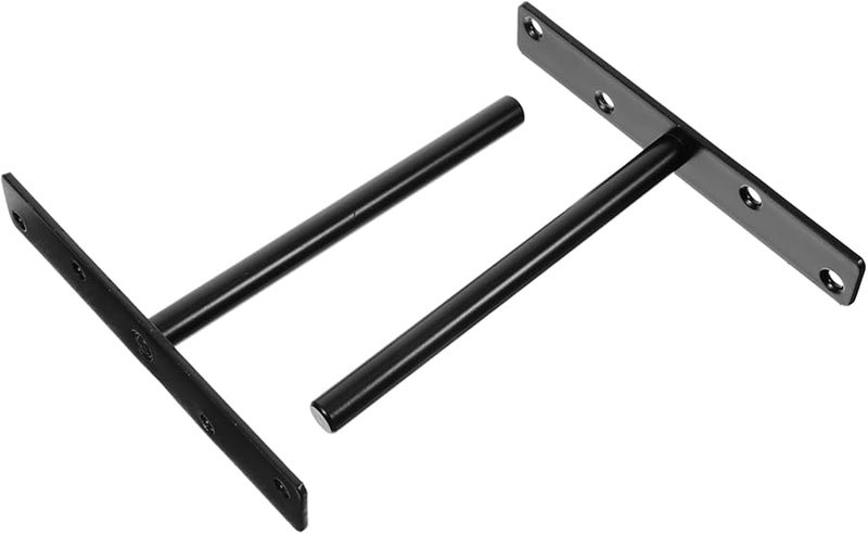 2Pcs Heavy Duty Invisible Metal Shelf Brackets For Floating Shelves 6 Inch - Image 1