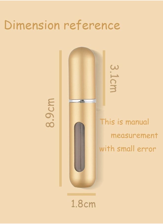 Generic 1pcs Perfume Spray Bottle Set,Portable Perfume Refillable Spray Bottle，Mini Atomizer Spray Perfume Bottle Set for Travel ,Gold  - Image 3