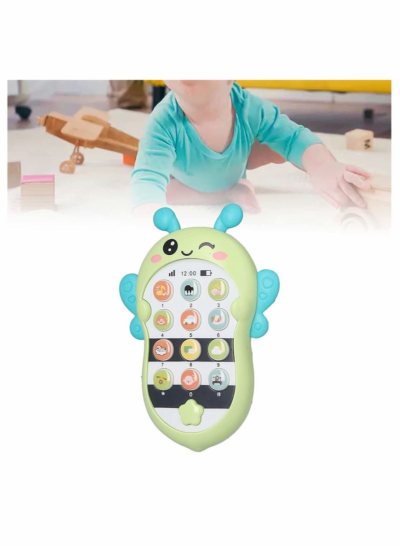 Excefore Baby Cell Phone Toys, Multi-function Mode Children's Early Education Music Mobile Phone, Teething Phone Toy for Babies, Early Education Enlightenment Music Simulation Phone with Light and Sound - Image 2