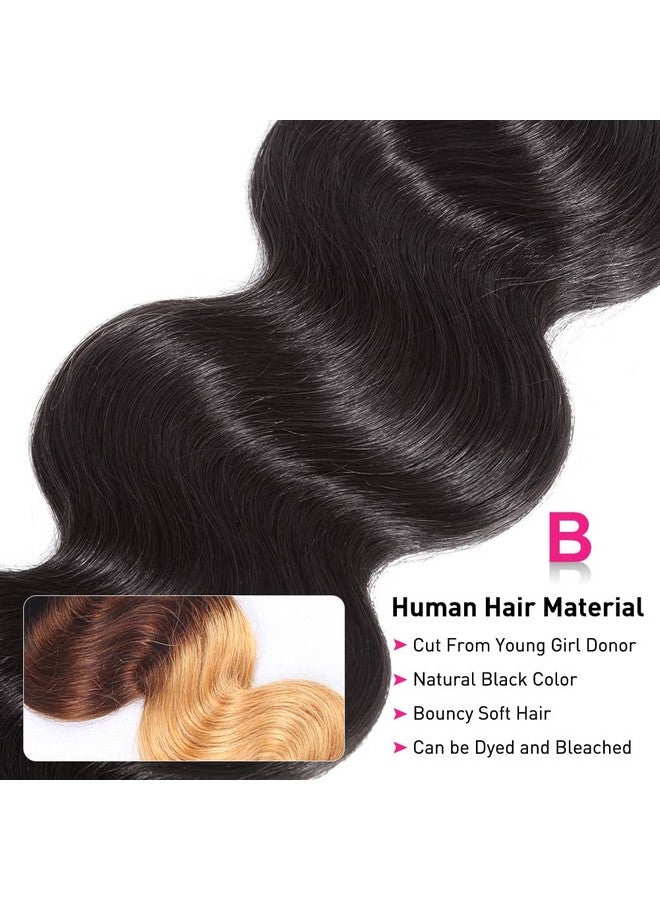 Flady 12A Brazilian Human Hair Bundles Body Wave 3 Bundles Human Hair 14 16 18 Inch Virgin Hair Bundles Deals Human Hair Weave Body Wave Human Hair Extensions Natural Color - Image 4