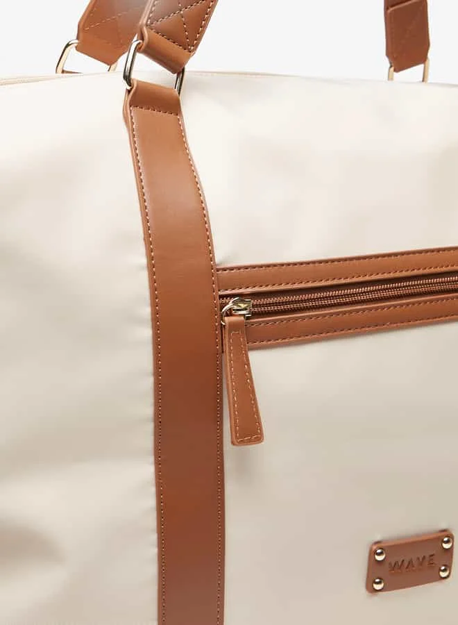 Wave Beige Women Solid Duffel Bag for Women | Best Price UAE