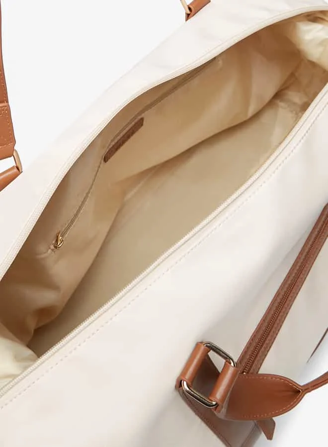 Wave Beige Women Solid Duffel Bag for Women | Best Price UAE