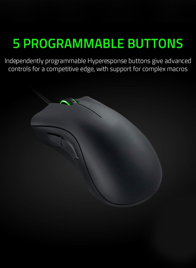 CATANES Wired Gaming Mouse Ergonomic Mice with 6400DPI Optical Sensor 5 Programmable Buttons Black (2025 Version)  - Image 4