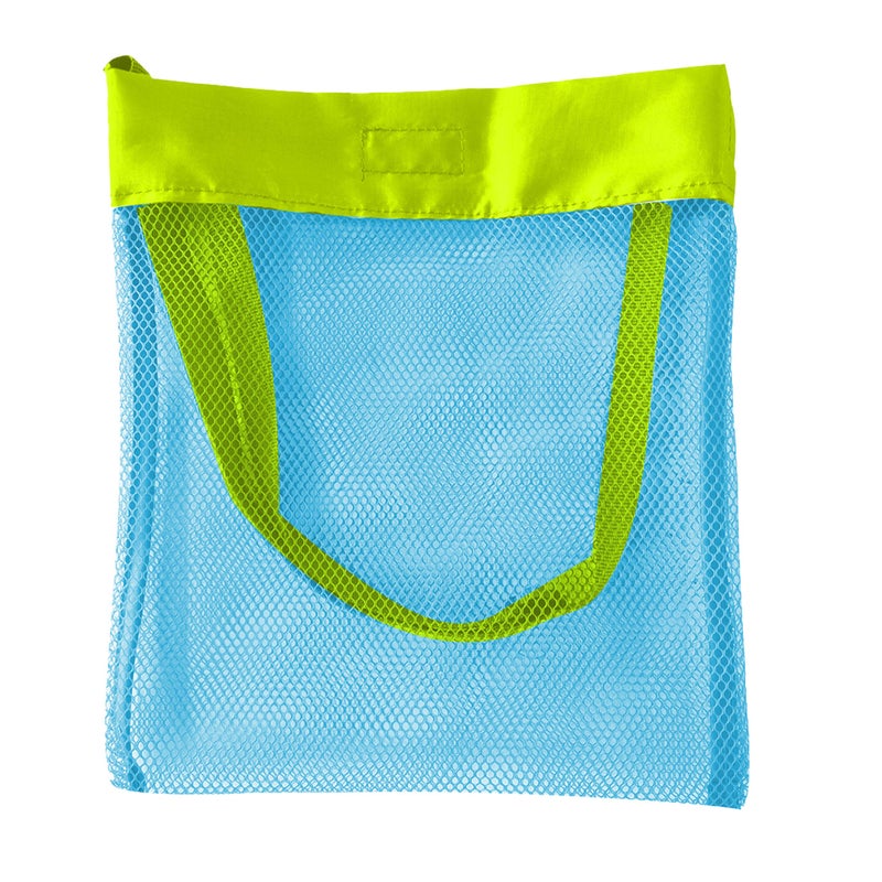 Generic Medium Shell Beach Toy Quick Storage Bag Blue net Green Bag