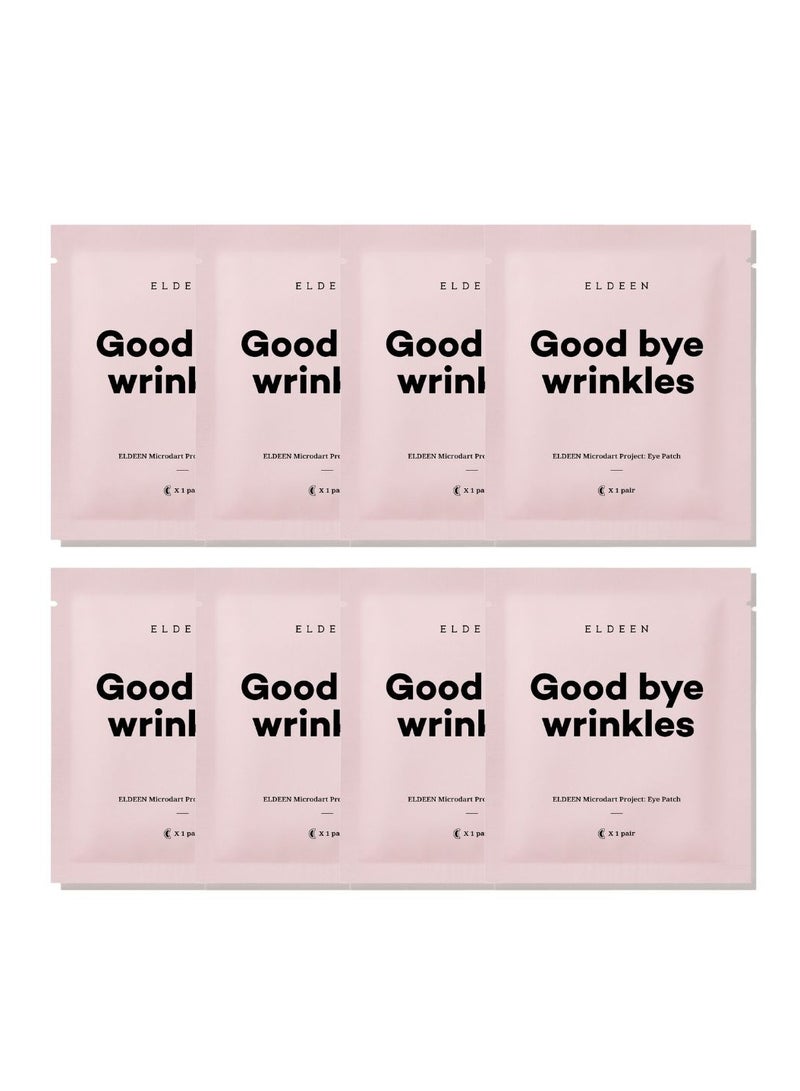 ELDEEN Good Bye Wrinkles - Eldeen Microdart Project: Eye Patch - The Ultimate Solution for Your Skin, reduce wrinkles, clear, 1 pair, Packages of 1, 4, and 8 (Pack of 8) - Image 1