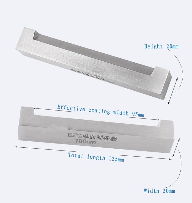 Stainless Steel Film Preparer Applicator - Wet Squeegee Stick for Paint Coating, Coating Width: 95mm - Image 1