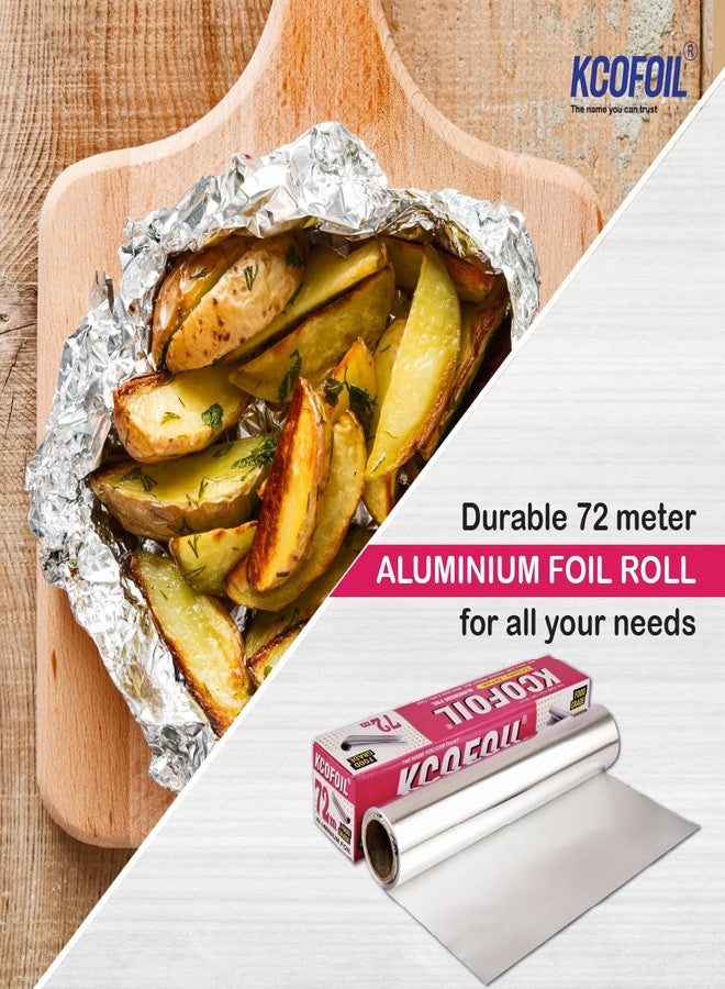 Kcofoil 72M Aluminium Silver Kitchen Foil Roll Paper Aluminium Foil - Image 4