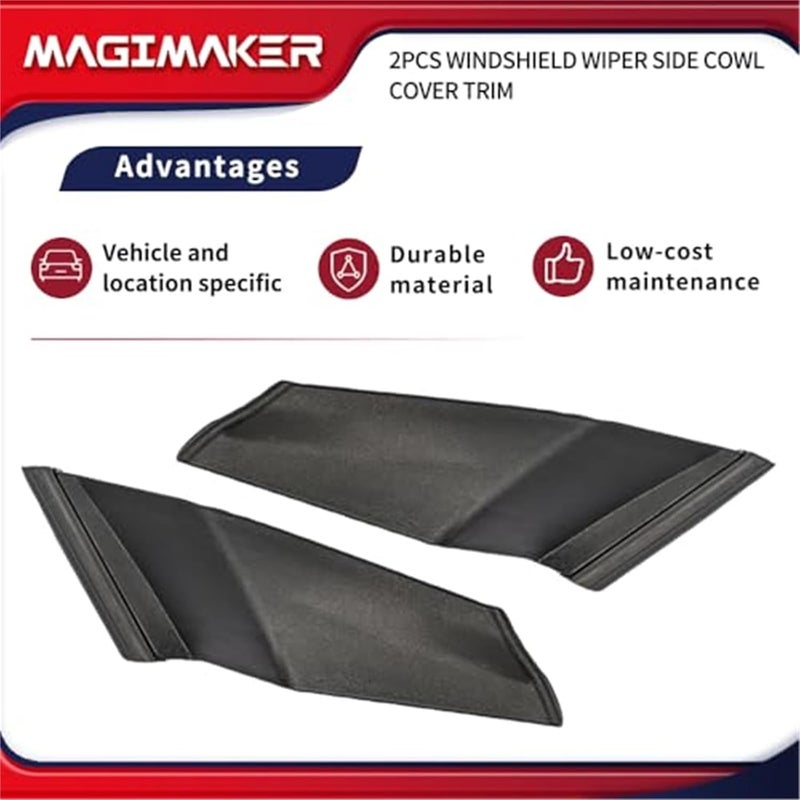 Wivplex Windshield Wiper Side Cowl Cover Trim for Toyota Corolla - Image 4