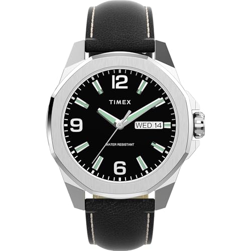 TIMEX Essex Round 46mm Black Dial Analog Men Watch - TW2W92900UJ - Image 1