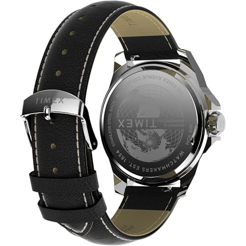TIMEX Essex Round 46mm Black Dial Analog Men Watch - TW2W92900UJ - Image 2