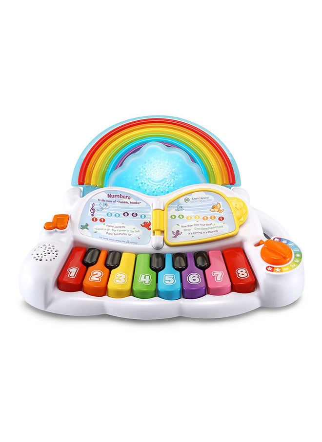 LeapFrog Learn & Groove Rainbow Lights Piano with Sounds, Colours and Numbers, English and French Learning Games, Educational Toys Ages 6, 7, 8, 9 Months +,Multicolor,28.0 x 35.1 x 11.8 cm  - Image 1
