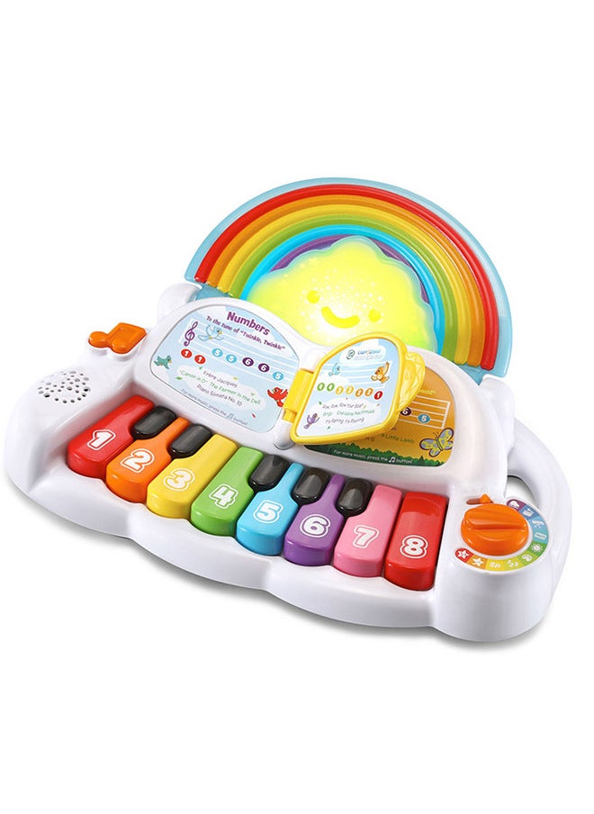 LeapFrog Learn & Groove Rainbow Lights Piano with Sounds, Colours and Numbers, English and French Learning Games, Educational Toys Ages 6, 7, 8, 9 Months +,Multicolor,28.0 x 35.1 x 11.8 cm  - Image 2