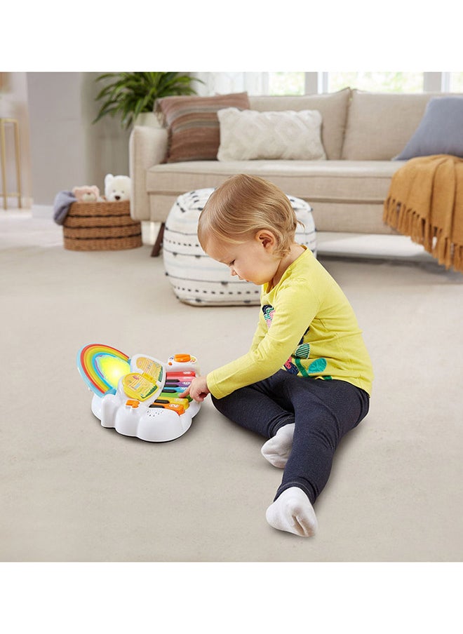 LeapFrog Learn & Groove Rainbow Lights Piano with Sounds, Colours and Numbers, English and French Learning Games, Educational Toys Ages 6, 7, 8, 9 Months +,Multicolor,28.0 x 35.1 x 11.8 cm  - Image 3