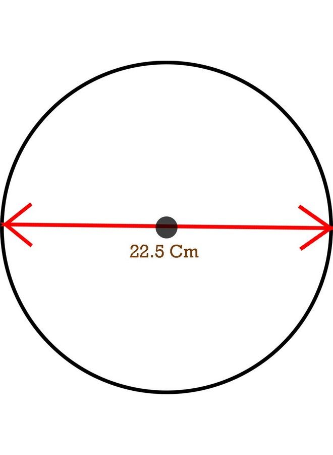 Scarlet Line Professional Series Big Round Shape Makeup Large One Sided Wooden Hand Mirror With Wood Handle Mirror For Women N Men_39.5X22.5X1.5 Cm - Image 4
