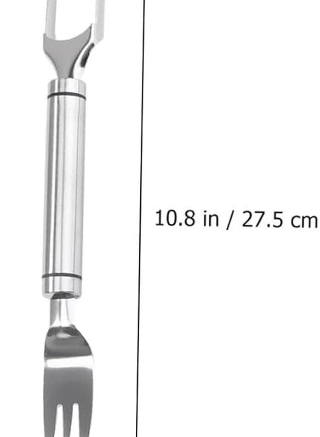 Stainless Steel Watermelon Slicer Fork 2 in 1 Fruit Cutter Tool Easy to Use and Store - Image 3
