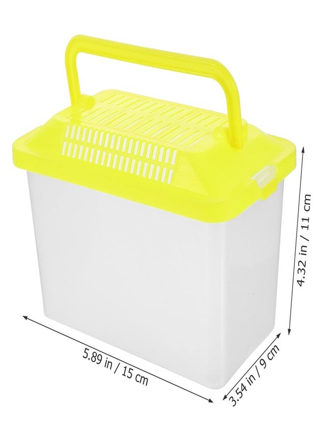 Toddmomy Handheld Reptile Terrarium with Handle: Portable Fish Tank and Small Pet Cage for Reptiles, Tortoises, and Turtles (15cm) - Image 2