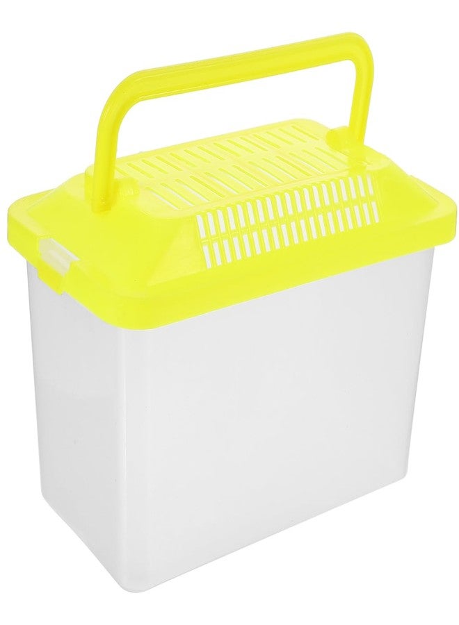 Toddmomy Handheld Reptile Terrarium with Handle: Portable Fish Tank and Small Pet Cage for Reptiles, Tortoises, and Turtles (15cm) - Image 1