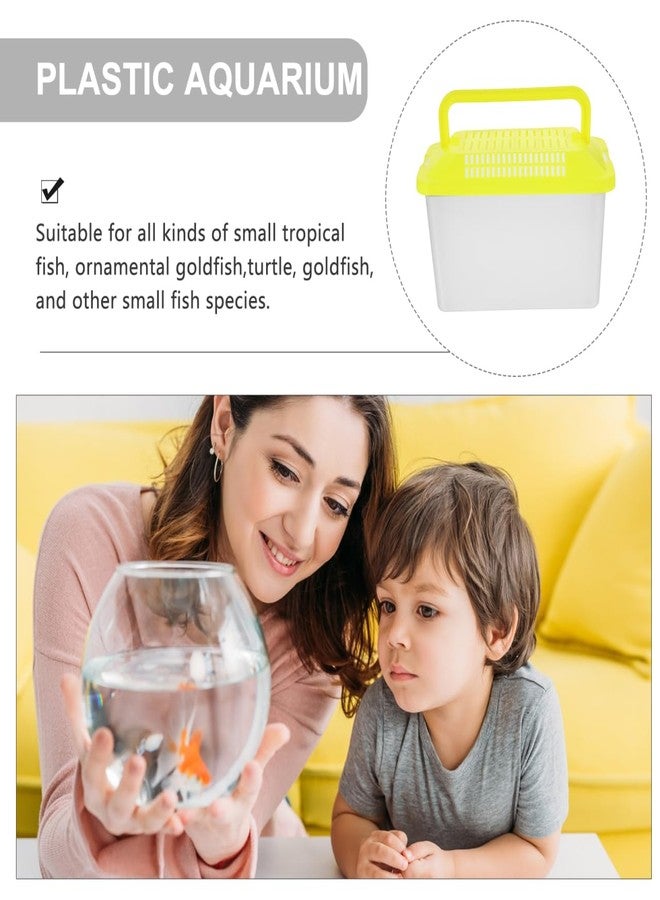 Toddmomy Handheld Reptile Terrarium with Handle: Portable Fish Tank and Small Pet Cage for Reptiles, Tortoises, and Turtles (15cm) - Image 5