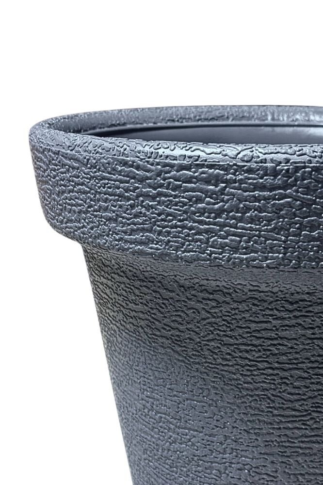 إس إن إتش وعاء زهور بلاستيكي متين - حاويات نباتات متعددة الاستخدامات للاستخدام الداخلي والخارجي، مثالي للاستخدام في البستنة والحضانة، مقاس صغير 16 بوصة - لون رماديv - Image 3