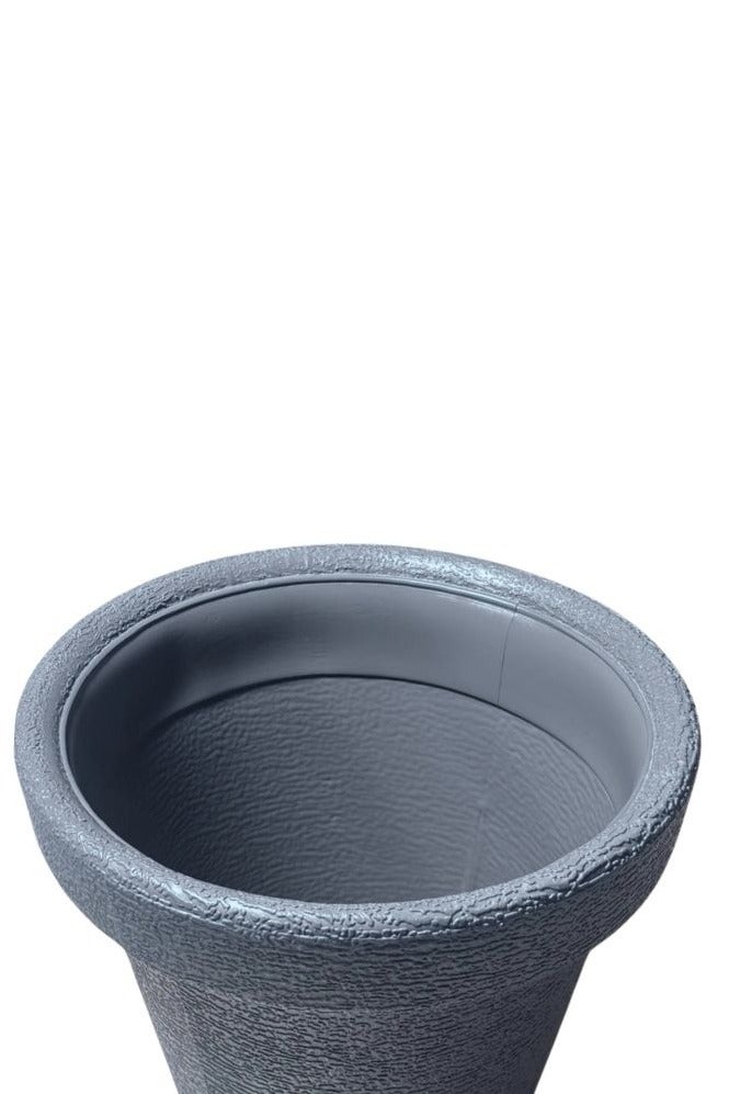 إس إن إتش وعاء زهور بلاستيكي متين - حاويات نباتات متعددة الاستخدامات للاستخدام الداخلي والخارجي، مثالي للاستخدام في البستنة والحضانة، مقاس صغير 16 بوصة - لون رماديv - Image 5