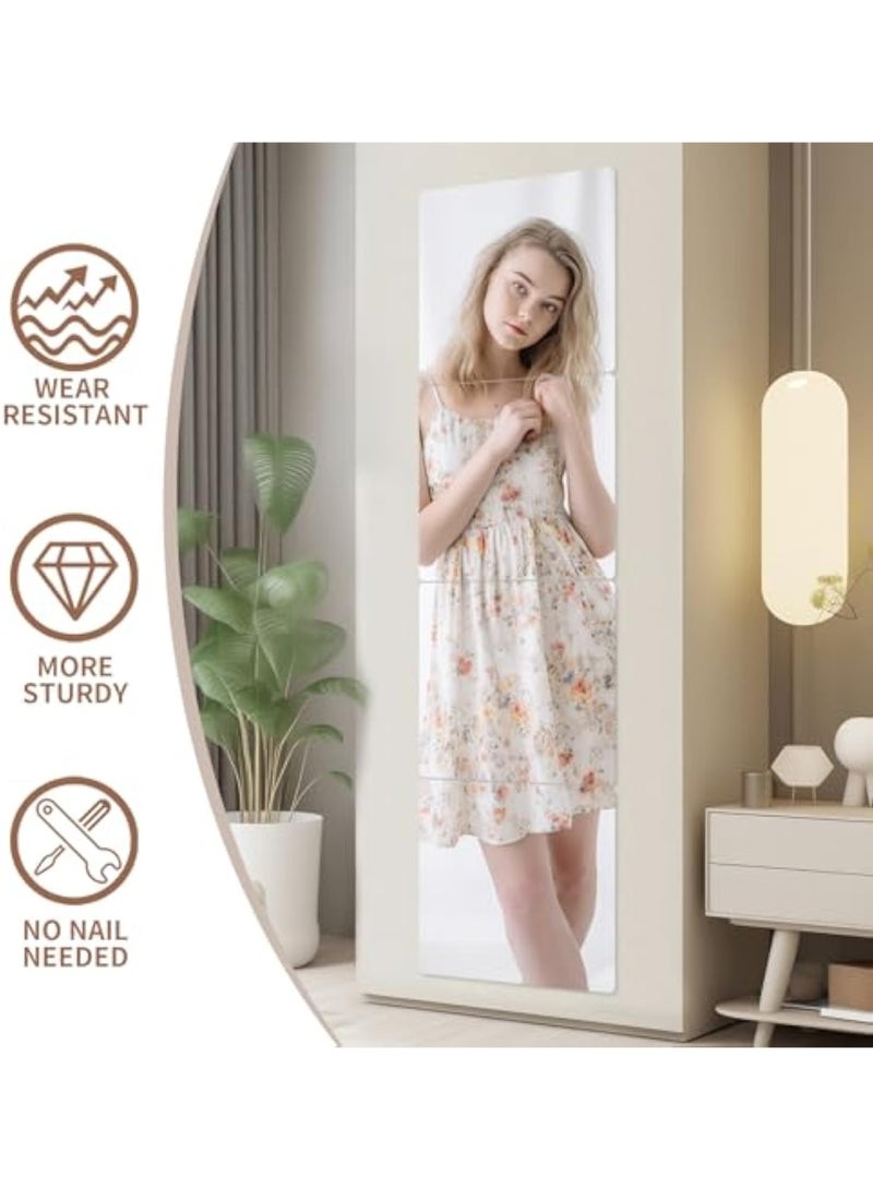 Arabest 4-Piece Thick Acrylic Mirror Set for Walls, 12 x 12 inch self-Adhesive Frameless Small Mirror Tiles, Flexible Plastic Lenses for Bedroom, Home, and Gym Doors (4 pcs 12x12inch) - Image 5