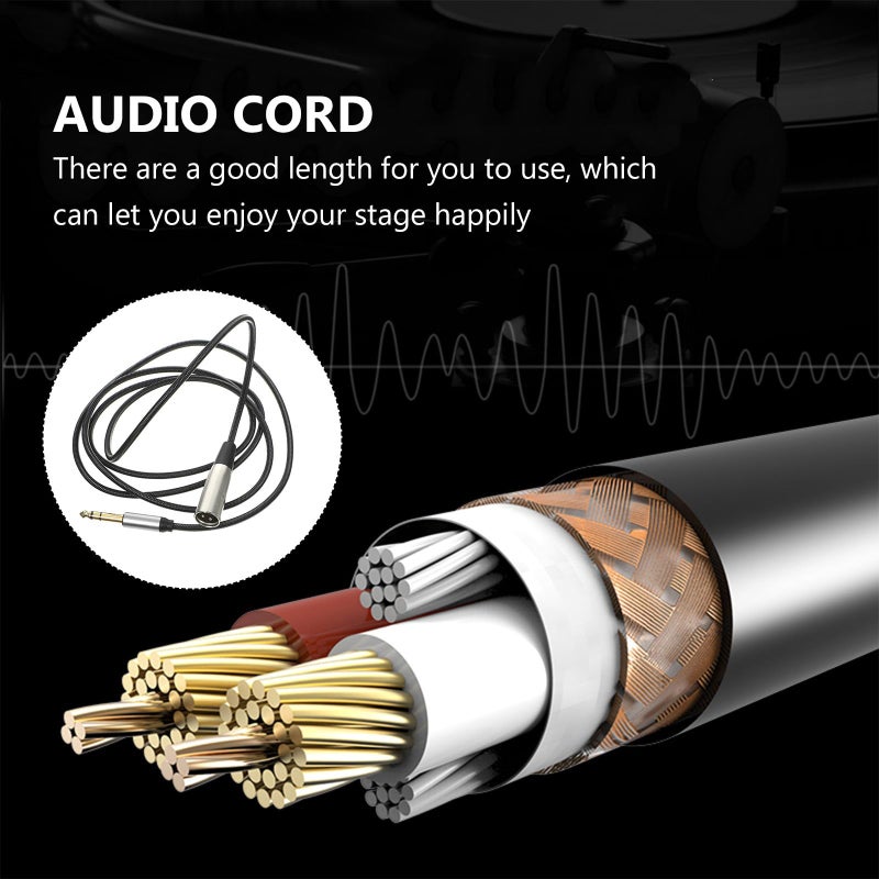 35mm Male to XLR Male Microphone Cable 2 Meter for Studio Recording Live Sound - Image 4