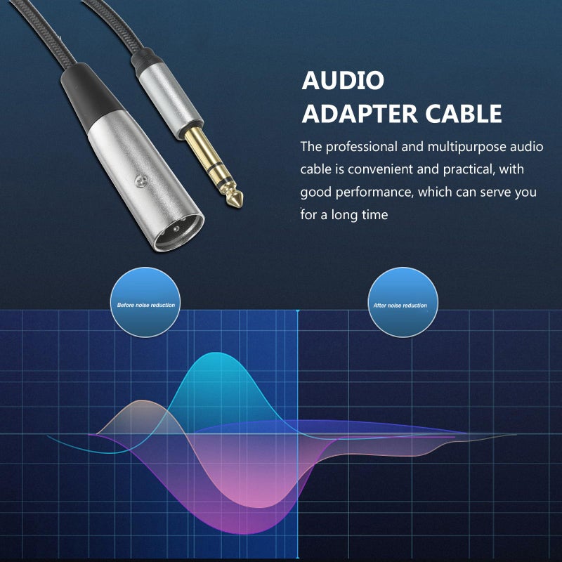 35mm Male to XLR Male Microphone Cable 2 Meter for Studio Recording Live Sound - Image 5