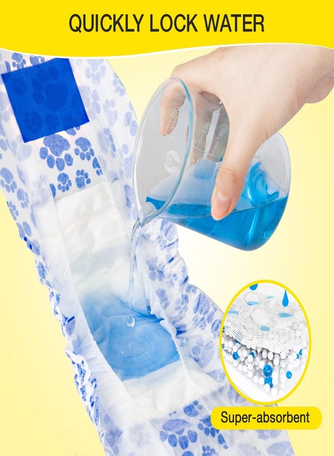 دونو حفاضات دونو للكلاب الذكور للاستخدام مرة واحدة، تصميم مانع للانزلاق، حفاضات مطورة جديدة للكلاب الذكور، فائقة الامتصاص، مانعة للتسرب، مناسبة للتبول اللاإرادي، سلس البول، أو التبول لتحديد المنطقة. - Image 4