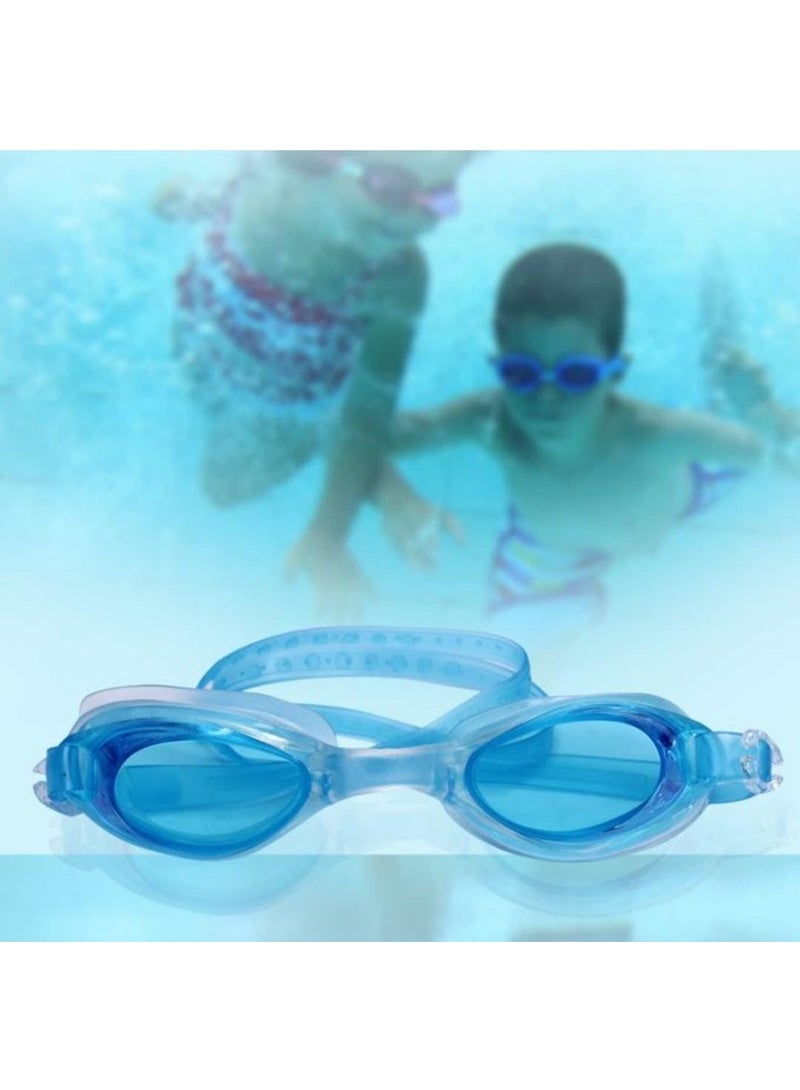 Generic Anti-fog Swimming Goggles with Earplugs, Blue  - Image 3