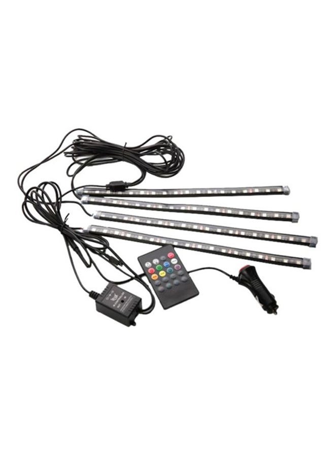 MUNTAQI 4-In-1 Car Interior Decorative LED Light With Remote