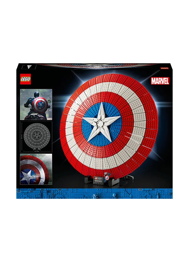 LEGO Marvel Captain America’S Shield 76262 Building Kit; Collectible Replica Of The Super Hero’S Iconic Defensive And Offensive Equipment; Buildable Model To Make And Display; Creative Gift For Adults (3,128 Pieces)