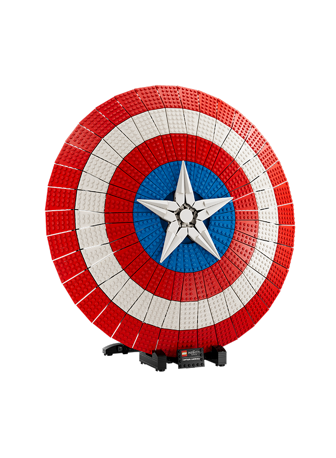 LEGO Marvel Captain America’S Shield 76262 Building Kit; Collectible Replica Of The Super Hero’S Iconic Defensive And Offensive Equipment; Buildable Model To Make And Display; Creative Gift For Adults (3,128 Pieces)