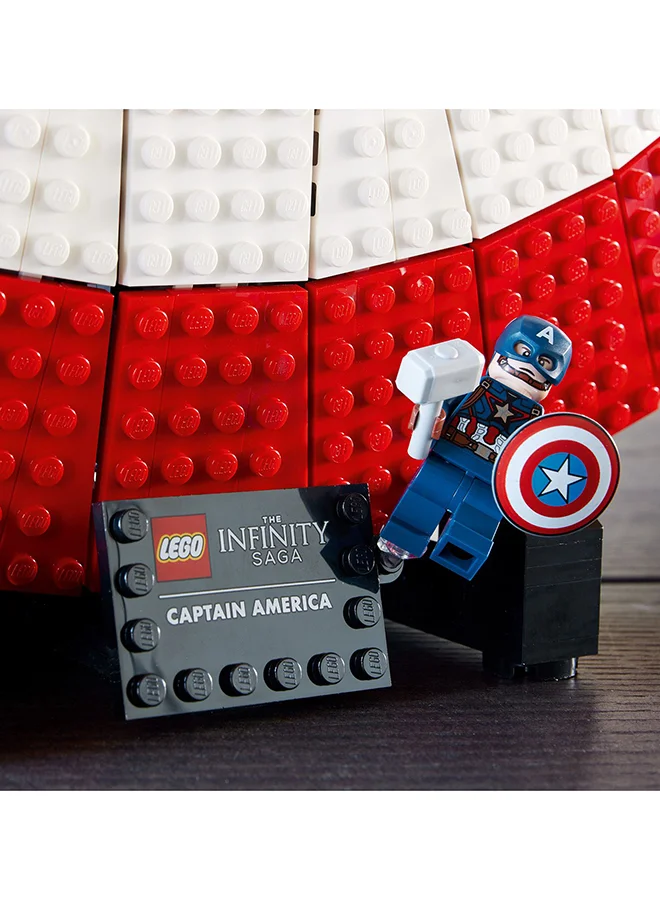 LEGO Marvel Captain America’S Shield 76262 Building Kit; Collectible Replica Of The Super Hero’S Iconic Defensive And Offensive Equipment; Buildable Model To Make And Display; Creative Gift For Adults (3,128 Pieces)
