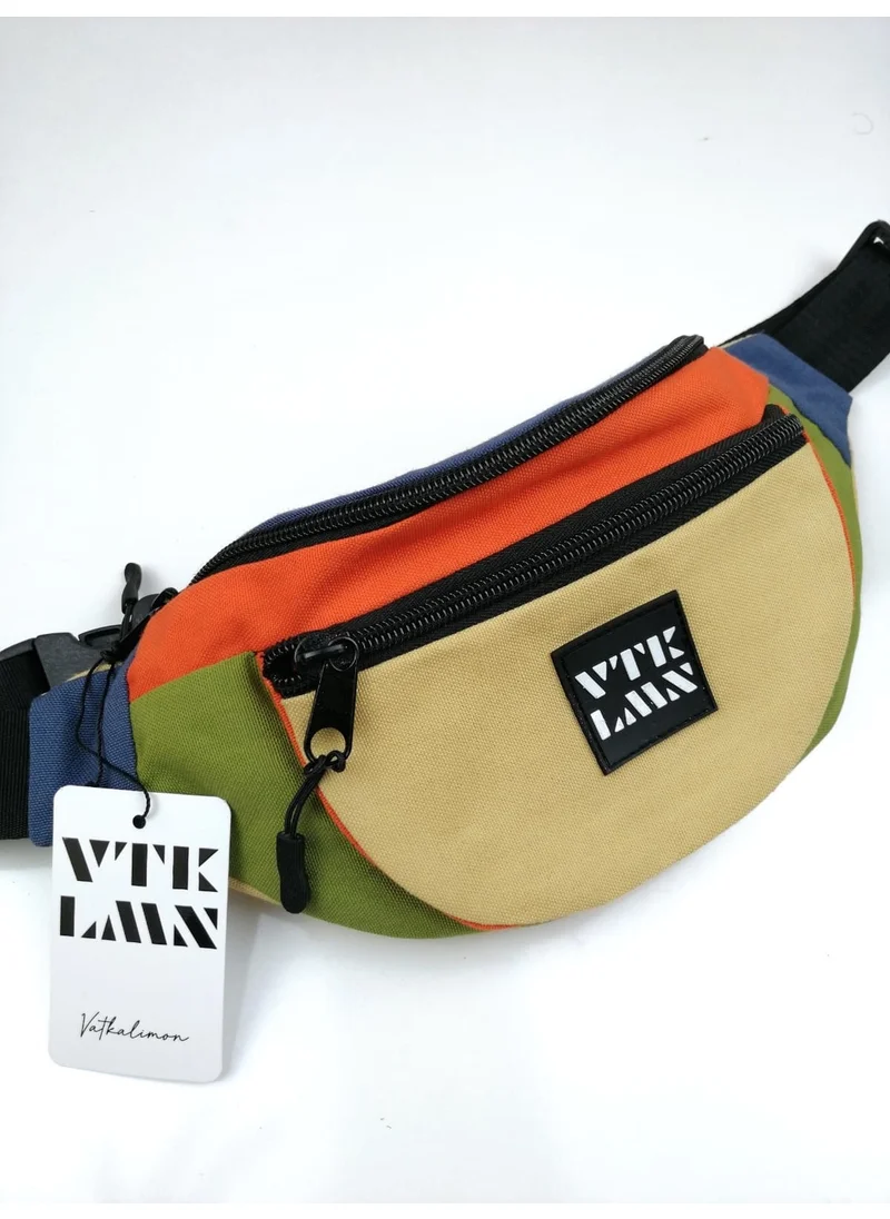 Vatkalimon Colored Cream Shoulder and Waist Bag