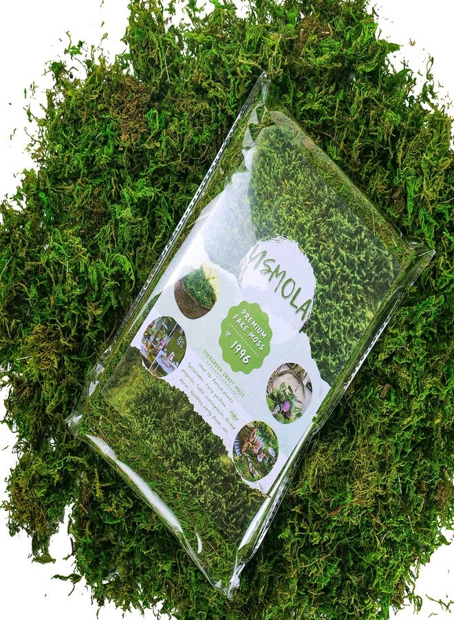 USMOLA Artificial Moss 16oz – Fake Moss for Crafts, Fairy Gardens, Wedding & Party Decor, Centerpieces & Potted Plants (Fresh Green, 455g) - Image 2