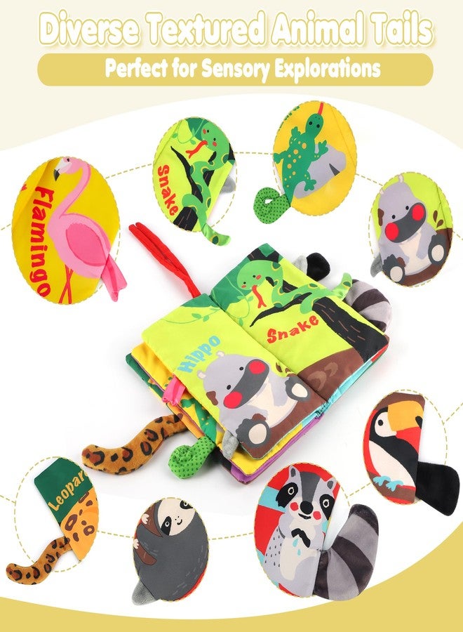 beiens Soft Tails Books, Activity Crinkle Books, Non-Toxic Cloth Books Set for Newborns, Infants & Toddler Toys, Interactive Baby Girl & Baby Boy Toys Rainforest B07TSMG36D - Image 2