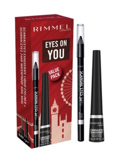 RIMMEL LONDON Scandaleyes Exaggerate Liquid Liner And Kohl Kit  - Image 1