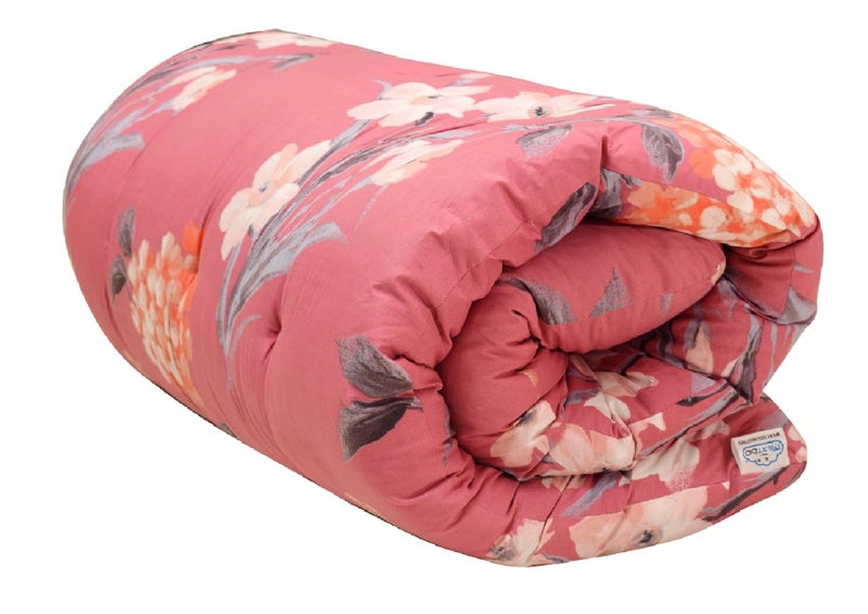 NEXTGO Silicone Folding Geist and Traveling Single Mattress (Soft, Medium,Micro Coir,Cotton 36''x78'',3 X 6.5 ft, Pink and Multi Print) - Image 5