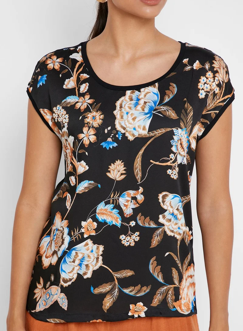 Reserved Floral Print Top