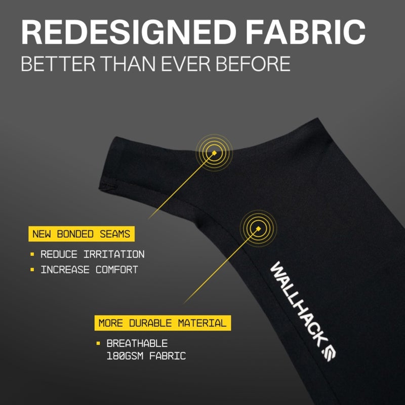 Wallhack Gaming Pro Sleeve With Glove | Low-Friction, High Comfort Performance | Improve comfort on cloth and glass mouse pads | Full sleeve Design, Palm Cover S/M Grey - Image 4