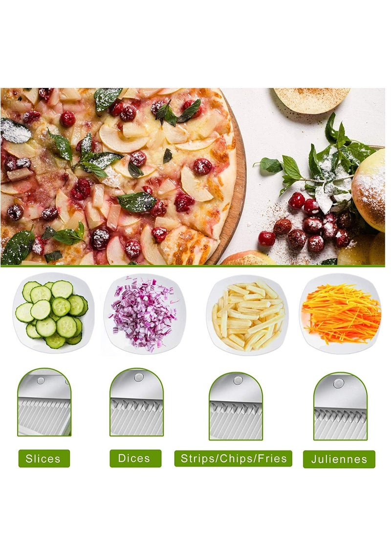 Vegetable Cutter Mandoline Slicer,Once For All.Food Chopper,Dicer Fruit,French Fry Julinner - Image 3